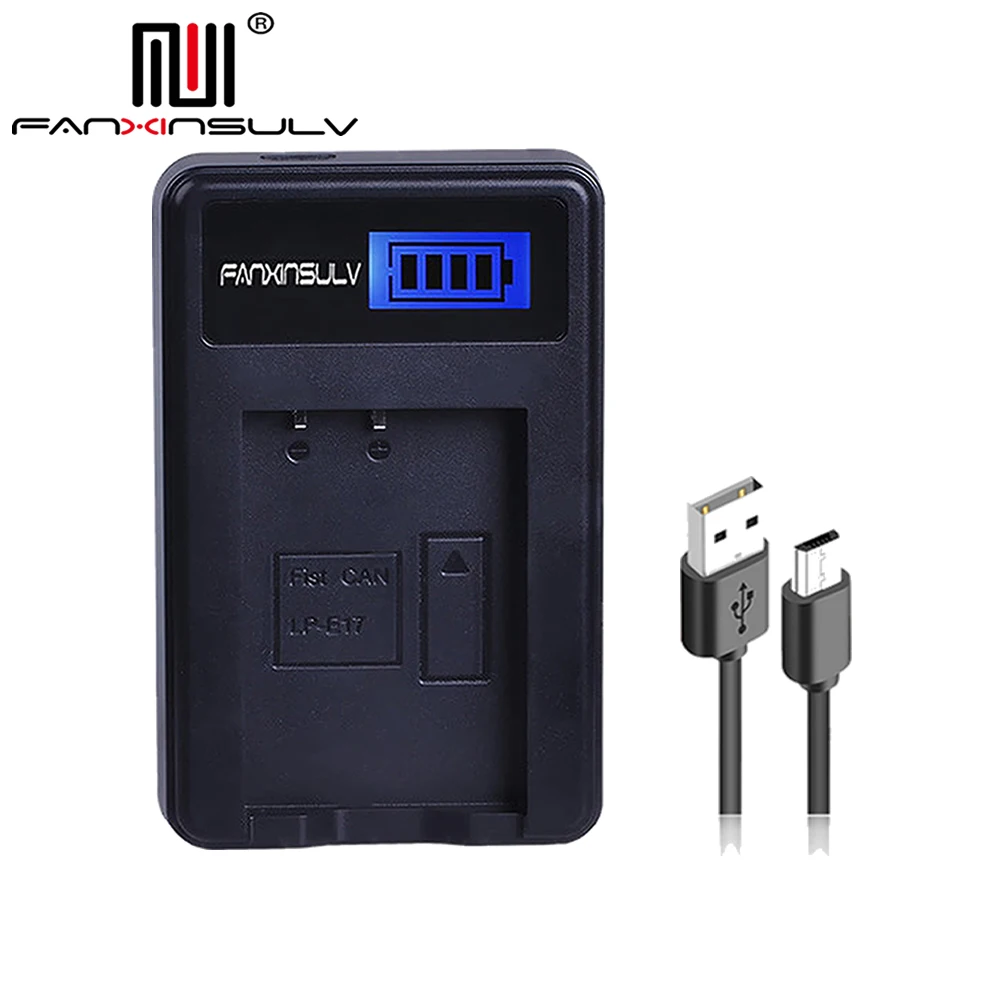 LP-E17 LCD USB Battery Charger for LP E17 Battery Canon eos 200D M3 M5 M6 77D 750D 760D T6i T6s 800D 810D 8000D KissX8i Cameras
LP-E17 LCD USB Battery Charger for LP E17 Battery Canon eos 200D M3 M5 M6 77D 750D 760D T6i T6s 800D 810D 8000D KissX8i Cameras
