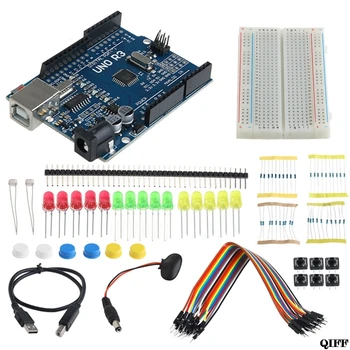 Drop Ship&Wholesale 1Set Starter Kit UNO R3 Mini Breadboard LED Jumper Wire Button for Arduino APR28
Drop Ship&Wholesale 1Set Starter Kit UNO R3 Mini Breadboard LED Jumper Wire Button for Arduino APR28