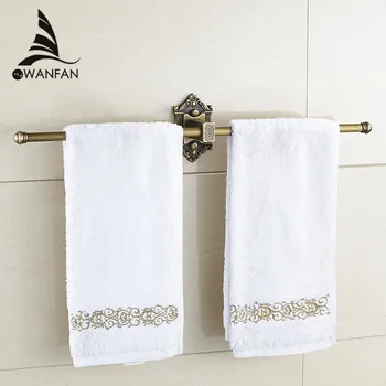 Towel Bars Single Rail Antique Brass Wall Shelf Towel Holder Towel Hangers Bath Shelves Bathroom Accessories Towel Rack WF-71221
Towel Bars Single Rail Antique Brass Wall Shelf Towel Holder Towel Hangers Bath Shelves Bathroom Accessories Towel Rack WF-71221