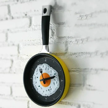 Creative 3D Pan with Fried Egg Shape Pot Wall Clock Home Kitchen Wall Clock for Decoration Living Room Bedroom Wall Clock
Creative 3D Pan with Fried Egg Shape Pot Wall Clock Home Kitchen Wall Clock for Decoration Living Room Bedroom Wall Clock