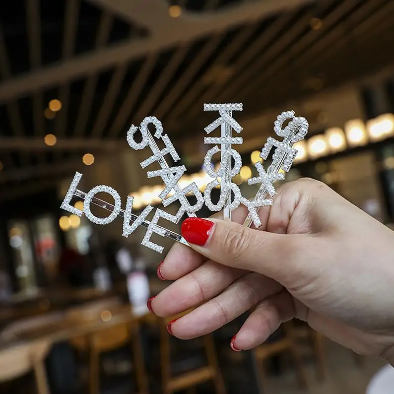 English Letters Hair Clip, Custom Hair1 Clip, Fashion Hairpin, Female Clip1, Hair2 Accessories, Bangs Clip, Hair Jewelry
English Letters Hair Clip, Custom Hair1 Clip, Fashion Hairpin, Female Clip1, Hair2 Accessories, Bangs Clip, Hair Jewelry
