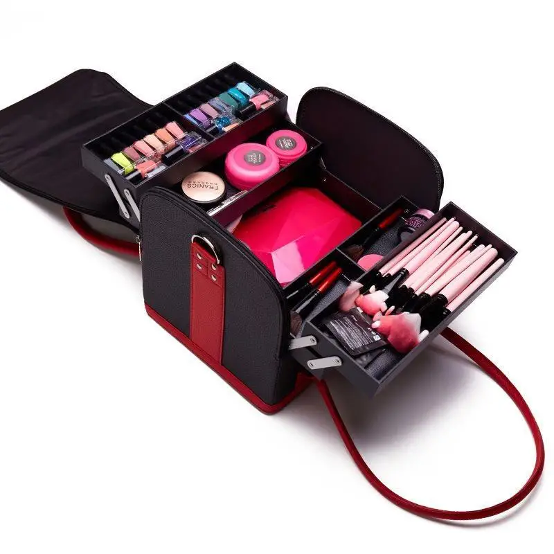 PU leather suitcase cosmetic bag cosmetic large capacity portable cosmetic bag manicure beauty suitcase WF625451
PU leather suitcase cosmetic bag cosmetic large capacity portable cosmetic bag manicure beauty suitcase WF625451