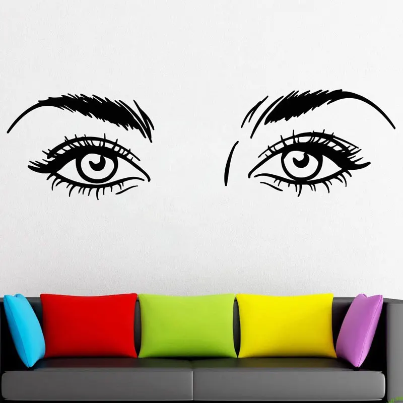 Eyelashes Eye Wall Decal, Girls Eye Eyebrows Window Vinyl Sticker, Beauty Salon Decoration, Make Up Room Decoration 3064
Eyelashes Eye Wall Decal, Girls Eye Eyebrows Window Vinyl Sticker, Beauty Salon Decoration, Make Up Room Decoration 3064