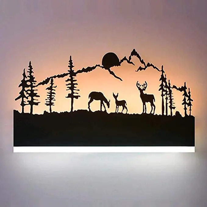 LED Bedroom Wall lamp, Black Acrylic Creative Modern Animal led Wall Hanging lamp, Bathroom Wall lamp
LED Bedroom Wall lamp, Black Acrylic Creative Modern Animal led Wall Hanging lamp, Bathroom Wall lamp