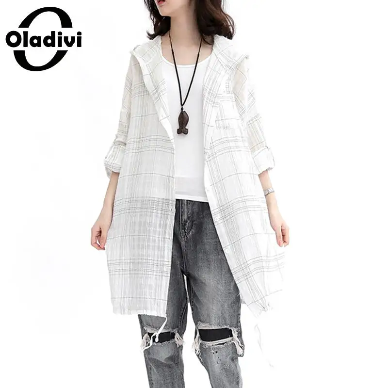 Oladivi Plus Size Women Summer Blouse Shirts Long Top Kimono Cardigan Beach Thin Outerwear Summer Sun Protection Covers Blusas
Oladivi Plus Size Women Summer Blouse Shirts Long Top Kimono Cardigan Beach Thin Outerwear Summer Sun Protection Covers Blusas