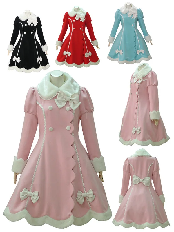 Top Sale Lovely Warm Winter Cute Lolita Coat Winter Long Coats All Size with Bow
Top Sale Lovely Warm Winter Cute Lolita Coat Winter Long Coats All Size with Bow