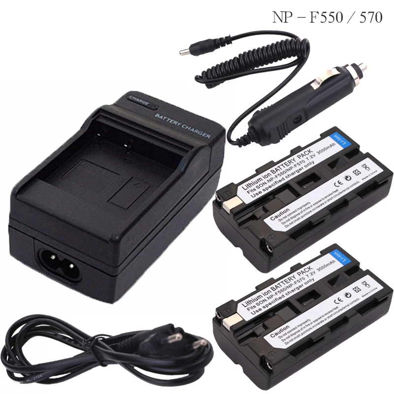 2x 3000maH bateria NP-F570 NP-F550 NP F550 camera Battery + NP-F530 battery charger for Sony NP-F570 F530 CCD-SC55 CCD-TRV81
2x 3000maH bateria NP-F570 NP-F550 NP F550 camera Battery + NP-F530 battery charger for Sony NP-F570 F530 CCD-SC55 CCD-TRV81