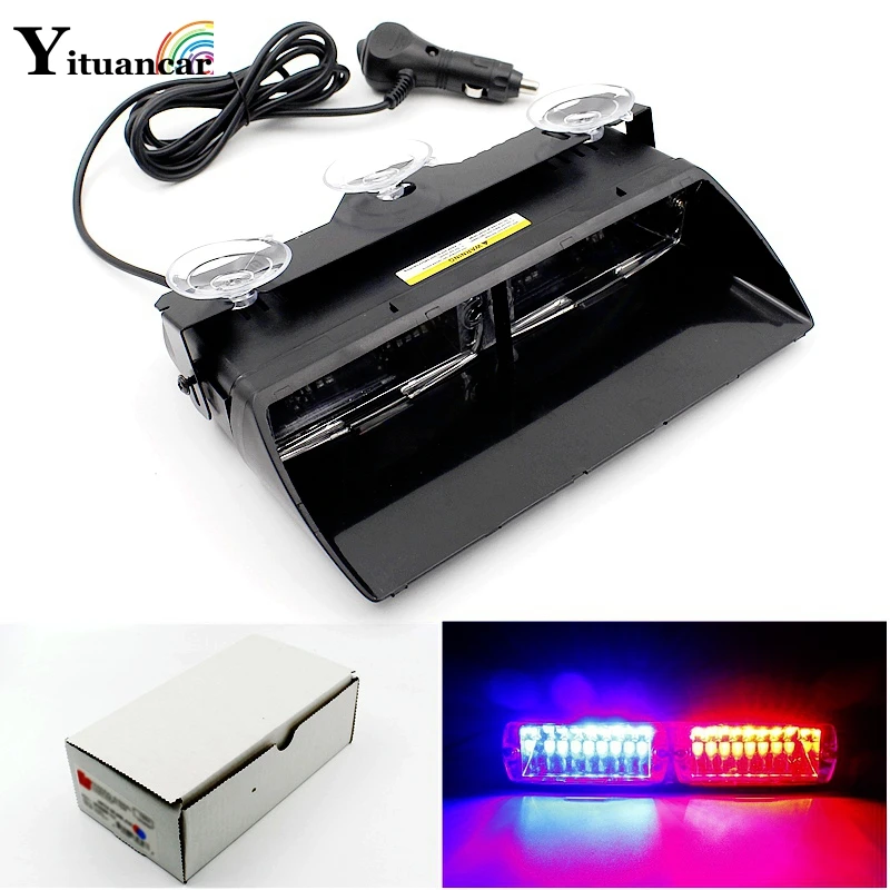 Yituancar 16 LED Strobe Flash Warning Lights Windshield Car Styling Multiple Modes Flashing Fireman Police Beacon Emergency Lamp
Yituancar 16 LED Strobe Flash Warning Lights Windshield Car Styling Multiple Modes Flashing Fireman Police Beacon Emergency Lamp