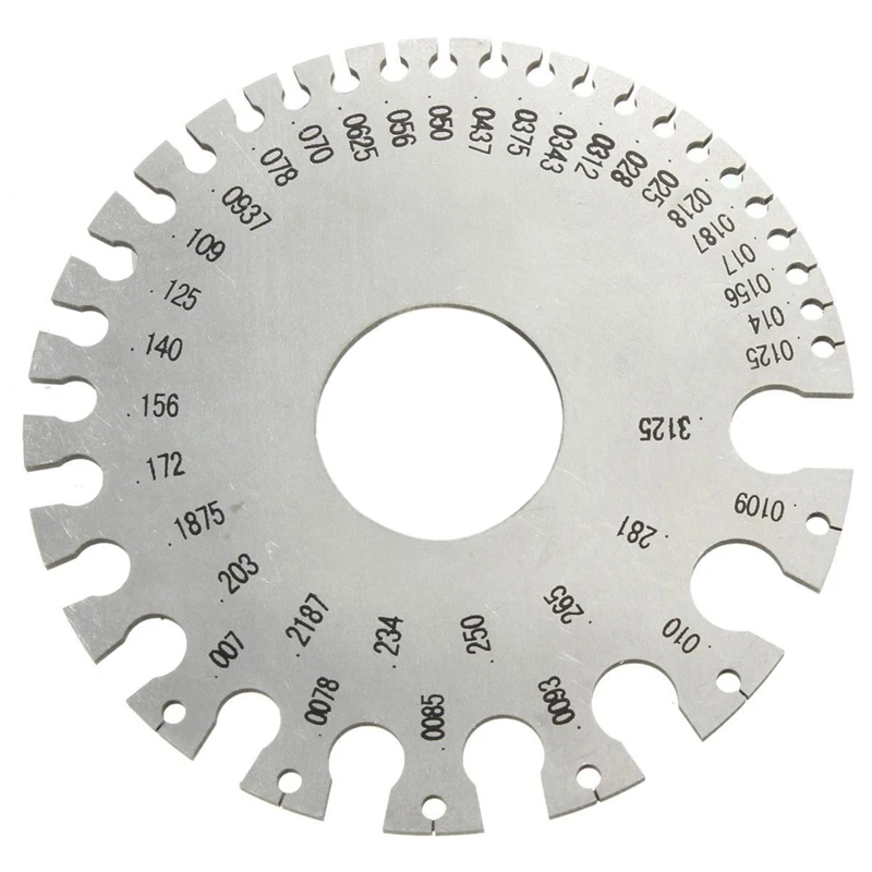 New Metal Round AWG SWG Wire Thickness Measurer Tester Ruler Gauge Diameter Tool Carpenter
New Metal Round AWG SWG Wire Thickness Measurer Tester Ruler Gauge Diameter Tool Carpenter