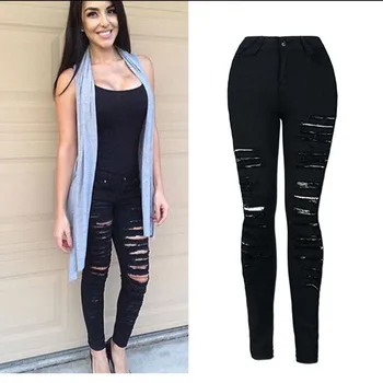 New hot hole female jeans fashion high waist ladies trousers sexy ladies casual pants female pencil pants female feet jeans
New hot hole female jeans fashion high waist ladies trousers sexy ladies casual pants female pencil pants female feet jeans