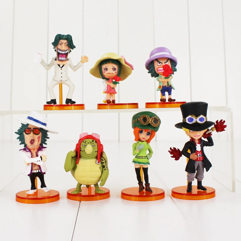 7pcs/lot 5-9cm One Piece Film Gold Figure Toy Sabo Koala Usopp Leisz Max Luffy Mini Model Doll for Children
7pcs/lot 5-9cm One Piece Film Gold Figure Toy Sabo Koala Usopp Leisz Max Luffy Mini Model Doll for Children