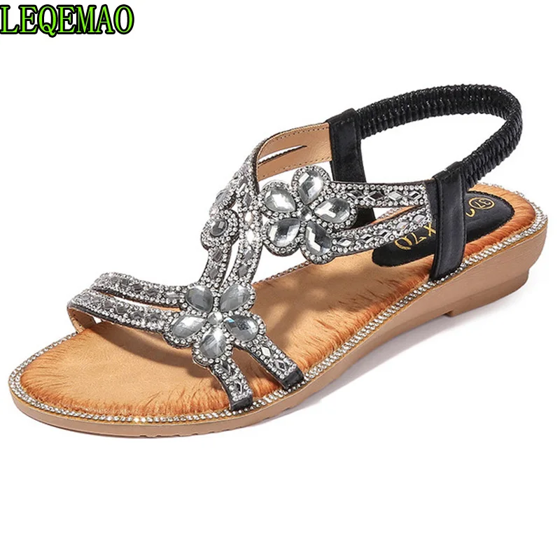 Brand Bohemia Summer Women Zapatos De Mujer Ladies Bling Flower Crystal wedge Sandals Beach Casual Shoes Sandalias Mujer 2019
Brand Bohemia Summer Women Zapatos De Mujer Ladies Bling Flower Crystal wedge Sandals Beach Casual Shoes Sandalias Mujer 2019
