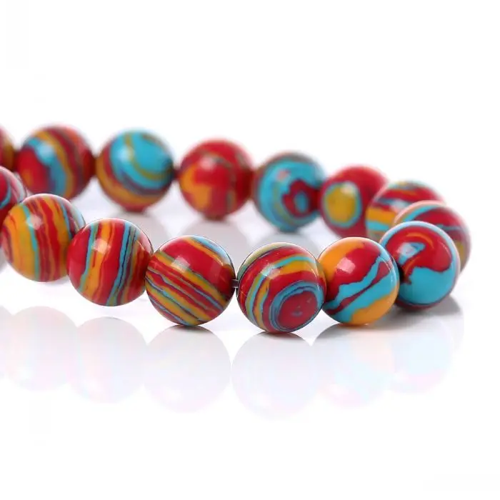 Created Malachite gem stone Loose Beads Ball Round Multicolor Stripe Pattern 6mm Dia,39cm,2 Strands
Created Malachite gem stone Loose Beads Ball Round Multicolor Stripe Pattern 6mm Dia,39cm,2 Strands