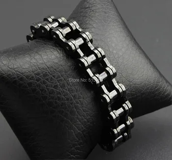 Punk Gothic Black Tone 316L Stainless Steel Bracelet Biker Bicycle Motorcycle Chain For Mens Bracelets & Bangles Fashion Jewelry
Punk Gothic Black Tone 316L Stainless Steel Bracelet Biker Bicycle Motorcycle Chain For Mens Bracelets & Bangles Fashion Jewelry