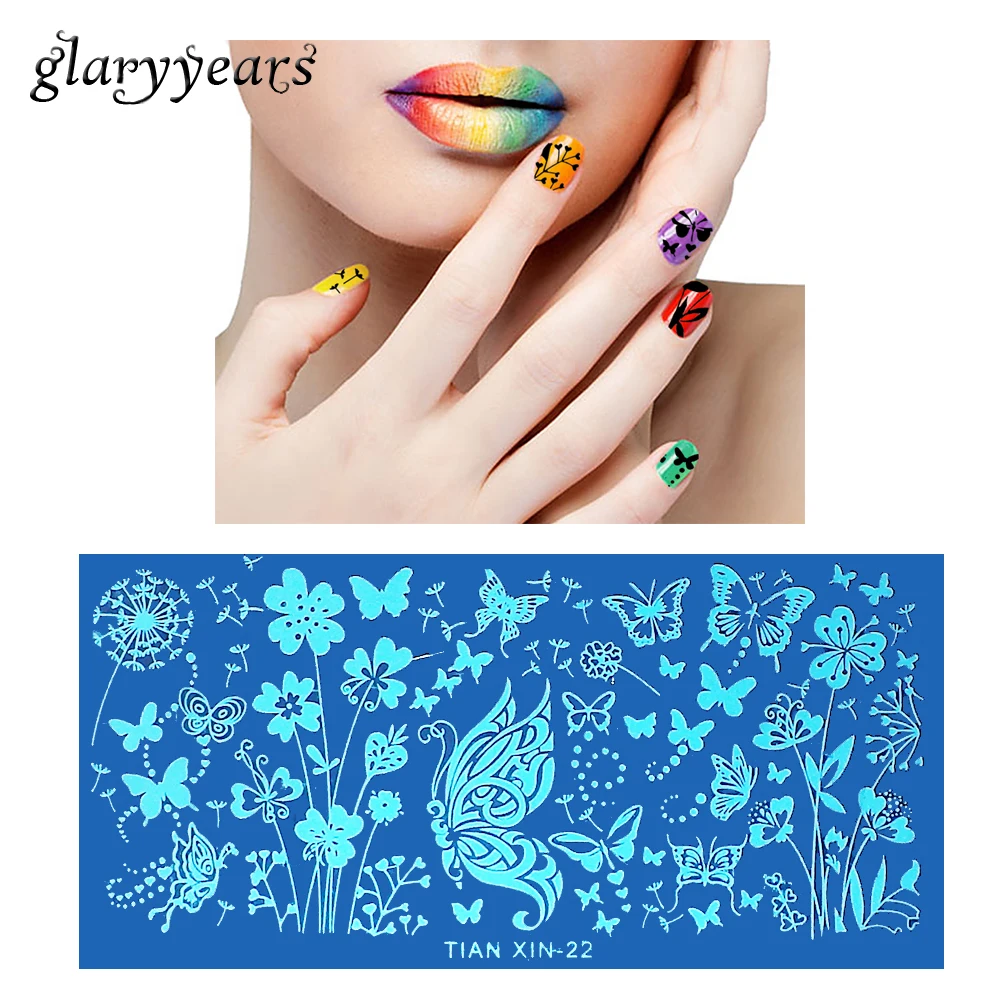 1 Sheet Stamping Plate Nail Art Template Butterfly Dandelion Image Pattern Manicure Guide Tips Tool Nail Stamp Plate TIAN XIN-22
1 Sheet Stamping Plate Nail Art Template Butterfly Dandelion Image Pattern Manicure Guide Tips Tool Nail Stamp Plate TIAN XIN-22