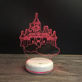 3d Visual Illusion Castle LED Lamp Acrylic 3d Night Light With 7 Color Changing Touch Table Bulbing Room Lamp
3d Visual Illusion Castle LED Lamp Acrylic 3d Night Light With 7 Color Changing Touch Table Bulbing Room Lamp