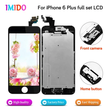 5PCS Quality AAA 5.5 inch LCD For iPhone 6 plus Display Home button+Front camera touch screen digitizer assembly replacement
5PCS Quality AAA 5.5 inch LCD For iPhone 6 plus Display Home button+Front camera touch screen digitizer assembly replacement