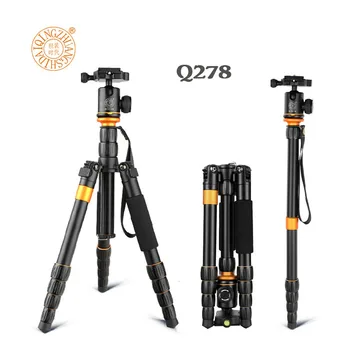 

New QZSD Q278 Lightweight Compact Tripod Monopod & Professional Ball Head for Canon Nikon DSLR Camera / Portable Camera Stand