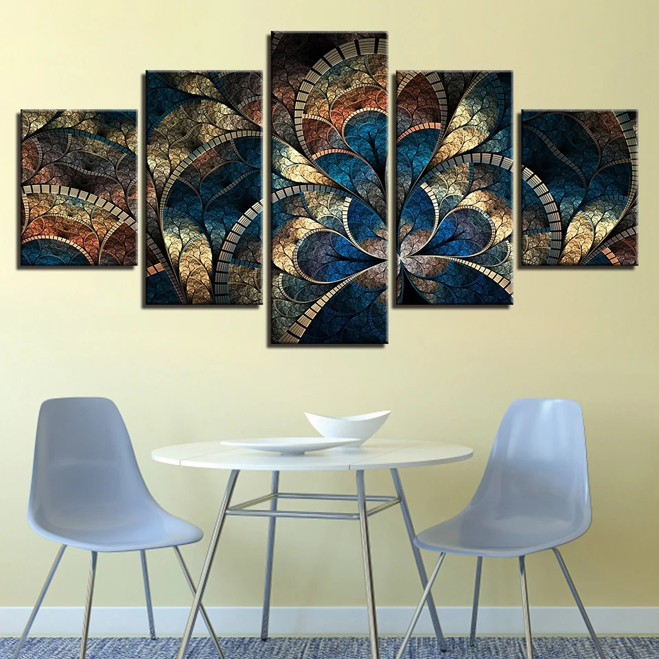 Prints Wall Art Canvas 5 Pieces Abstract Flower Painting Fashion Modular Pictures Vintage Poster Home Decor Living Room Frame
Prints Wall Art Canvas 5 Pieces Abstract Flower Painting Fashion Modular Pictures Vintage Poster Home Decor Living Room Frame
