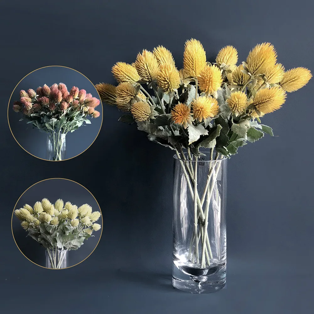 Artificial flower Fake flower thistle 5 Living room decoration Vase decoration christmas flowers fall decorations fake plants
Artificial flower Fake flower thistle 5 Living room decoration Vase decoration christmas flowers fall decorations fake plants