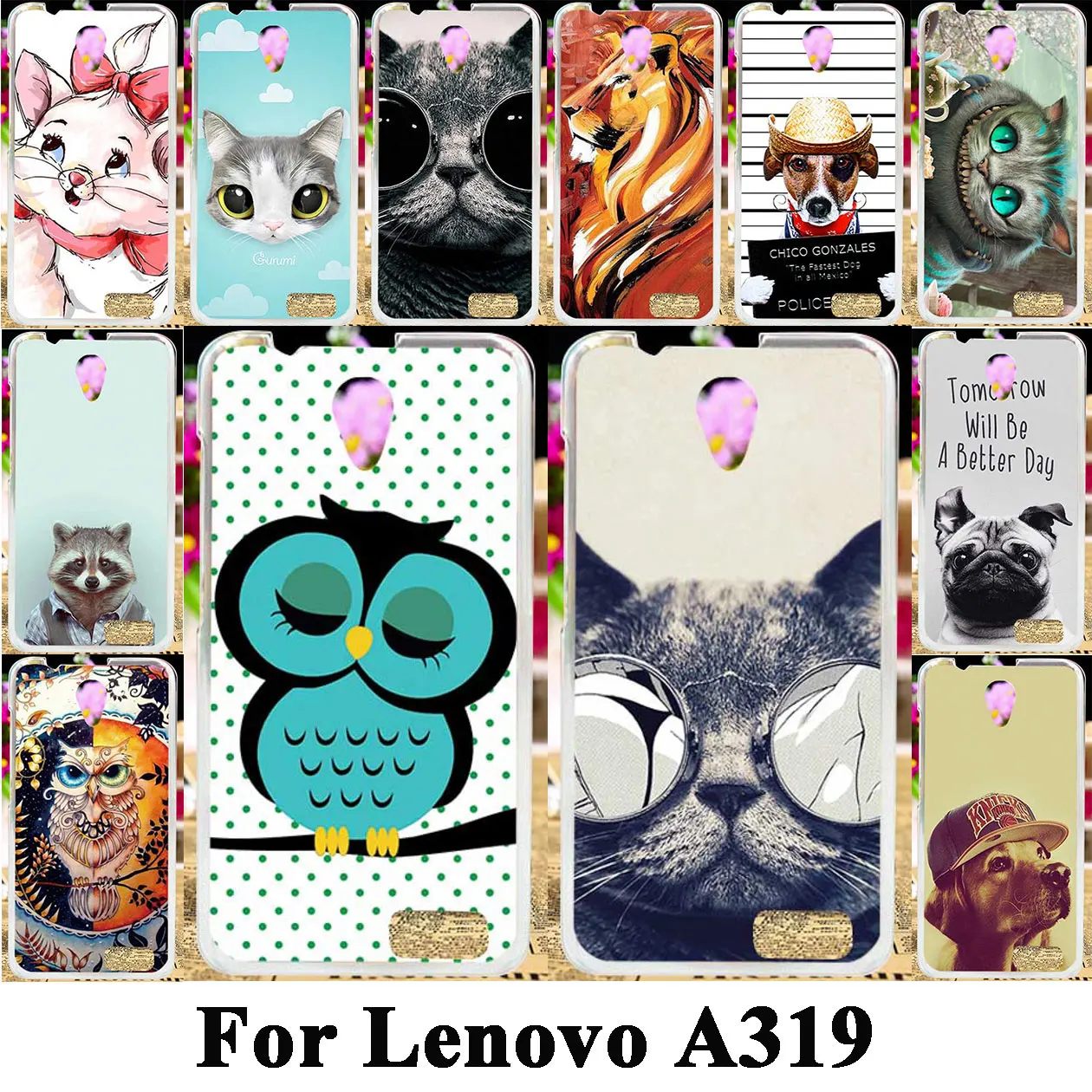 3D DIY Silicone Plastic Phone Cases For Lenovo A319 A 319 4.5 inch Bag Case Cover For Lenovo A319 Protective Cat Dog
3D DIY Silicone Plastic Phone Cases For Lenovo A319 A 319 4.5 inch Bag Case Cover For Lenovo A319 Protective Cat Dog