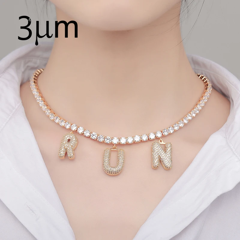 3UMeter Custom Necklace Zircon Necklace Unisex Necklace Rhinestone Bubble Letters Iced Out Men's Pendants Necklaces Tennis Chain
3UMeter Custom Necklace Zircon Necklace Unisex Necklace Rhinestone Bubble Letters Iced Out Men's Pendants Necklaces Tennis Chain