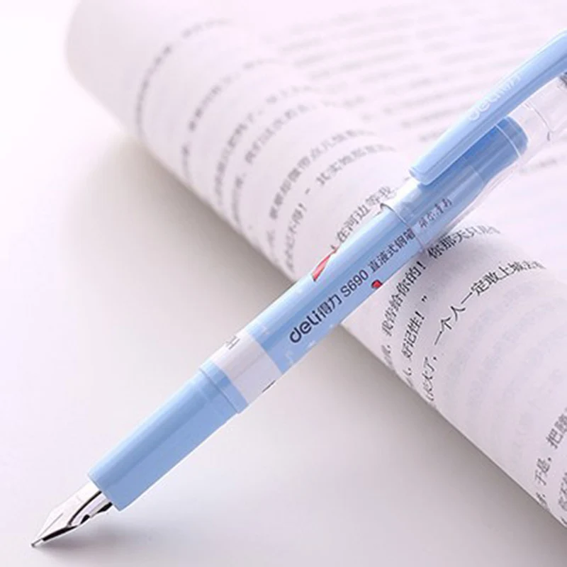Direct-liquid Plastic Fountain Pen 0.38mm Student Stationery Product Office School Supplies Gift Ink bag can be replaced S690
Direct-liquid Plastic Fountain Pen 0.38mm Student Stationery Product Office School Supplies Gift Ink bag can be replaced S690