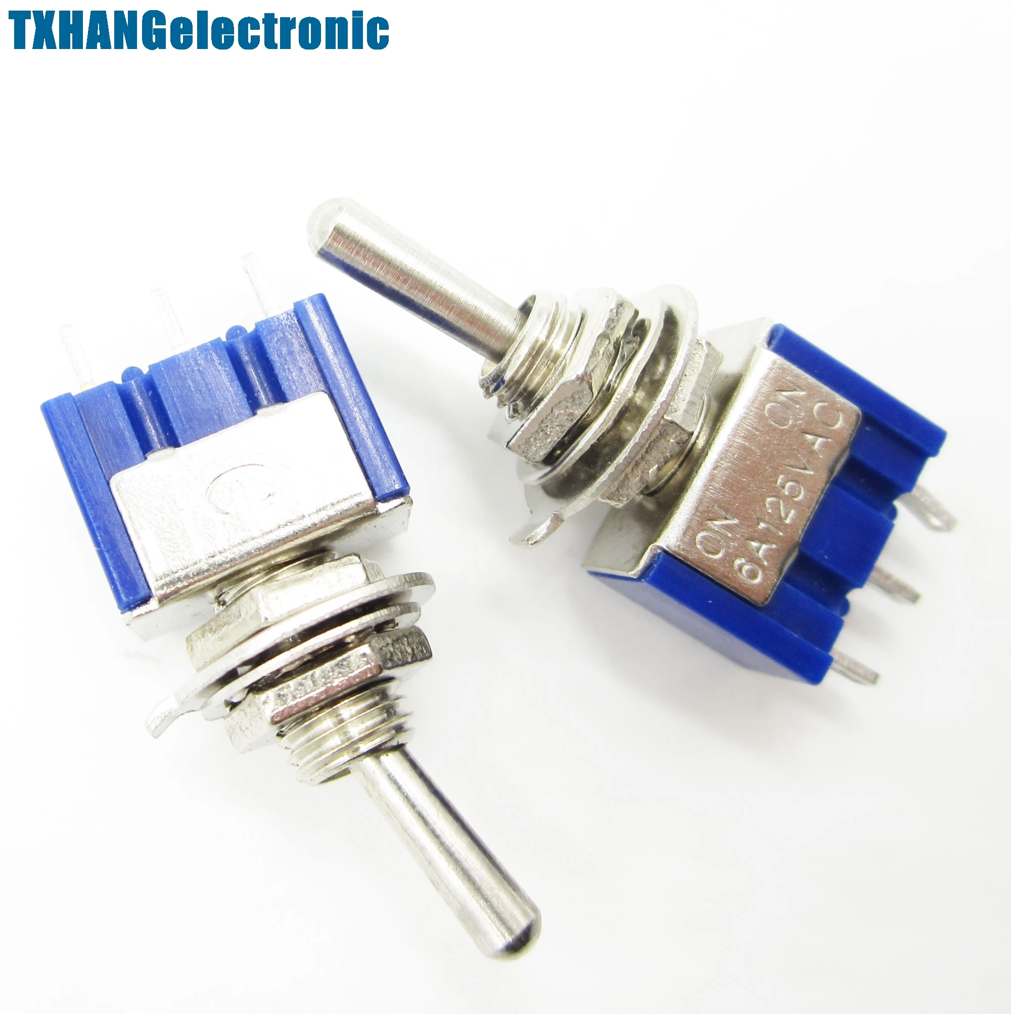

5PCS Mini 6A 125VAC SPDT MTS-102 3 Pin 2 Position On-on Toggle Switches Practic switch mts-102