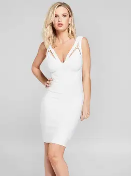 High Quality Sexy Women Dress V-Neck Strapless Sleeveless Mini Bandage Dress Hpmecoming Party Dress 2018
High Quality Sexy Women Dress V-Neck Strapless Sleeveless Mini Bandage Dress Hpmecoming Party Dress 2018