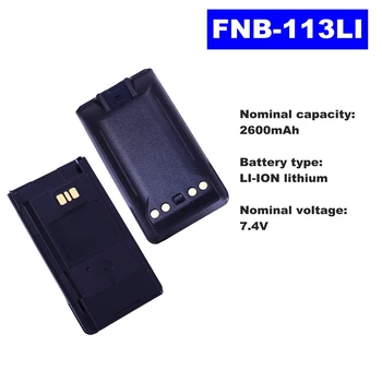 7.4V 2600mAh LI-ION Radio Battery FNB-113LI For Vertex Standard Walkie Talkie VX450/459/451/454 Two Way Radio
7.4V 2600mAh LI-ION Radio Battery FNB-113LI For Vertex Standard Walkie Talkie VX450/459/451/454 Two Way Radio