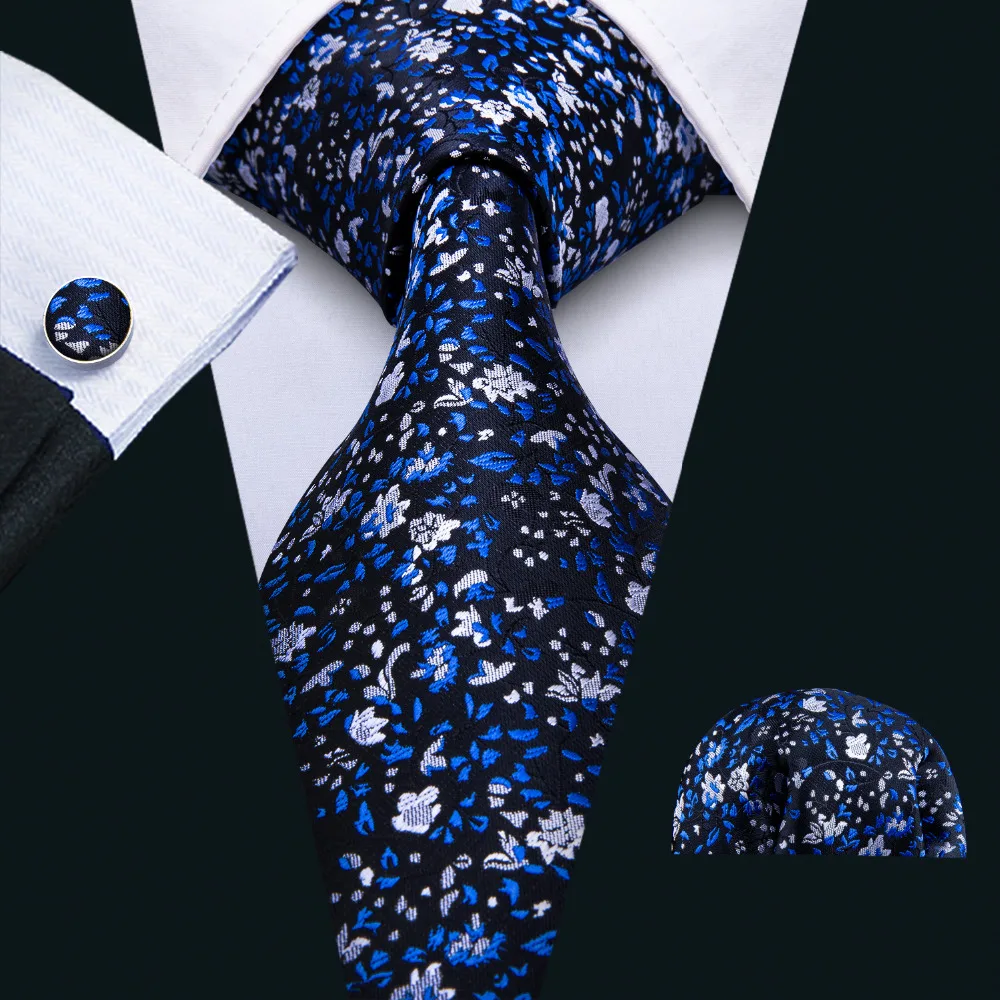 Barry.Wang Wedding Tie For Men 8.5cm Silk Men's Tie Blue Floral Woven Necktie Pattern With Hanky Cufflinks For Wedding FA-5035
Barry.Wang Wedding Tie For Men 8.5cm Silk Men's Tie Blue Floral Woven Necktie Pattern With Hanky Cufflinks For Wedding FA-5035