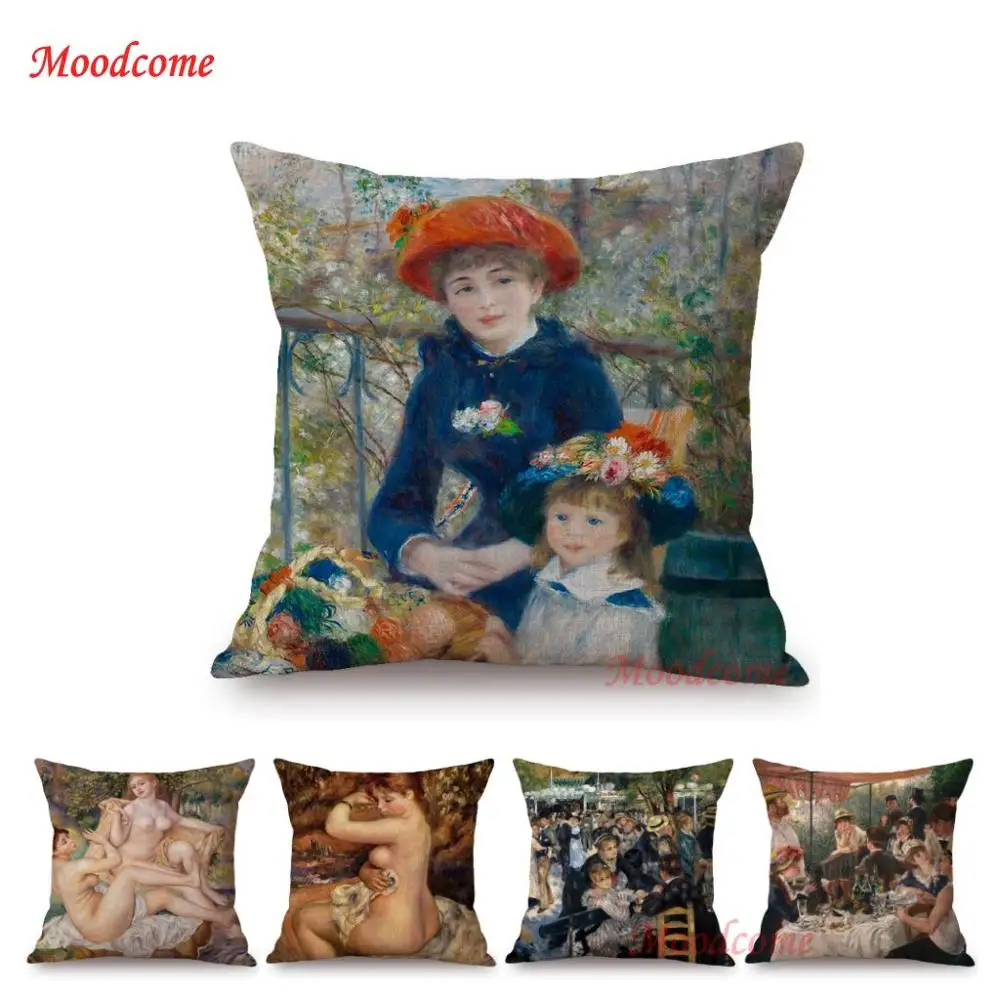 French Impressionism Painter Pierre Auguste Renoir Famous Painting Home Decoration Pillow Cover Linen Sofa Cushion Cover Case
French Impressionism Painter Pierre Auguste Renoir Famous Painting Home Decoration Pillow Cover Linen Sofa Cushion Cover Case