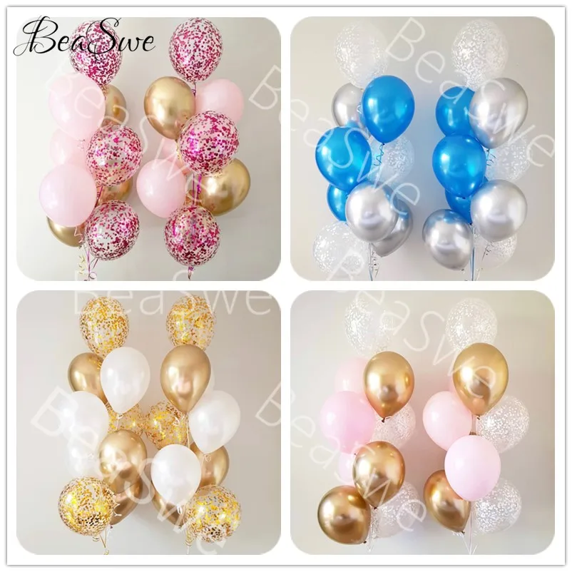 18pcs/lot Metallic Chrome Latex Balloons Blue White Rose gold confetti latex balloons Wedding Party Event Decoration supplies
18pcs/lot Metallic Chrome Latex Balloons Blue White Rose gold confetti latex balloons Wedding Party Event Decoration supplies