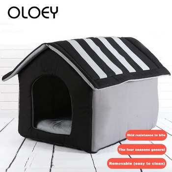 Foldable Dog House Bed with Mat Soft and Comfortable Dog Puppy Sofa Cushion House Kennel Nest Dog Cat Bed For Small Medium Dogs
Foldable Dog House Bed with Mat Soft and Comfortable Dog Puppy Sofa Cushion House Kennel Nest Dog Cat Bed For Small Medium Dogs