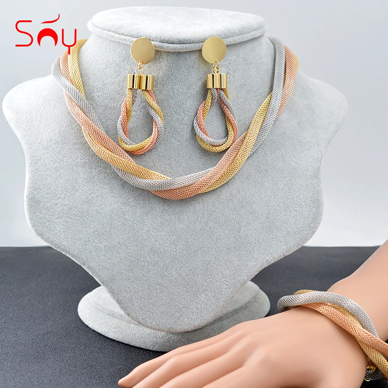 Sunny Jewelry Hohemia Collar Jewelry Set For Women Necklace Earrings Bracelet Set Multilayer Chokers For Party Jewelry Findings
Sunny Jewelry Hohemia Collar Jewelry Set For Women Necklace Earrings Bracelet Set Multilayer Chokers For Party Jewelry Findings