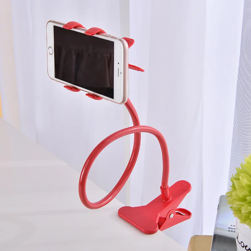 Фото Black Long Arm Lazy Phone Holder Mobile Flexible Bed Desk Table Stand Clip Bracket For iPhone Huwei Samsung | Мобильные телефоны и