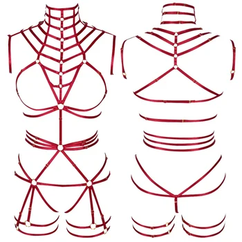 Women Garter Belts Strapyy Top Lingerie Harness Body Cage Bra Sexy Full Bondage Elastic Chest Belt Punk Pastel Goth Art Clothing
Women Garter Belts Strapyy Top Lingerie Harness Body Cage Bra Sexy Full Bondage Elastic Chest Belt Punk Pastel Goth Art Clothing