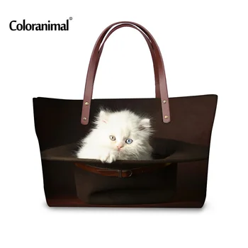 Coloranimal Fashion Cute 3D Cat Printed Women Travel Handbags Famous Designer Ladies Shopping Bags Luxury Large Purse Bags Totes
Coloranimal Fashion Cute 3D Cat Printed Women Travel Handbags Famous Designer Ladies Shopping Bags Luxury Large Purse Bags Totes
