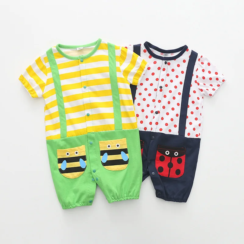 Cute baby 2019 fashion summer baby print ladybug bee romper bandage jumpsuit newborn baby clothes baby short sleeve tights
Cute baby 2019 fashion summer baby print ladybug bee romper bandage jumpsuit newborn baby clothes baby short sleeve tights
