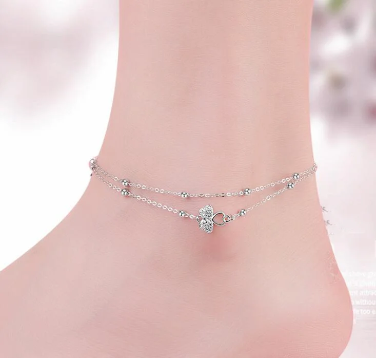 Fashion 925 Sterling Silver Anklet fine Jewelry charm crystal Foot Chain For Women Girl S925 Silver Ankle Chain Leg Bracelet
Fashion 925 Sterling Silver Anklet fine Jewelry charm crystal Foot Chain For Women Girl S925 Silver Ankle Chain Leg Bracelet