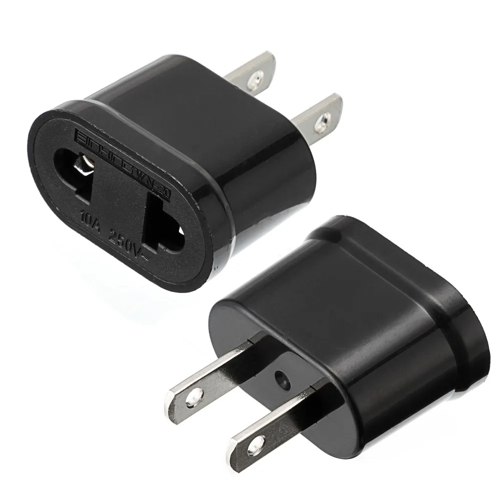 2 PCS Black/White EU to US American Plug Adapter EUROPEAN to AMERICAN USA Travel Adapter Power Converter Wall Plug
2 PCS Black/White EU to US American Plug Adapter EUROPEAN to AMERICAN USA Travel Adapter Power Converter Wall Plug