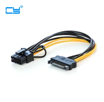 10pcs Free Shipping 15pin SATA male to 8pin(6+2) PCI-E Power Supply Cable Cable 20cm SATA Cable 15-pin to 8 pin cable
10pcs Free Shipping 15pin SATA male to 8pin(6+2) PCI-E Power Supply Cable Cable 20cm SATA Cable 15-pin to 8 pin cable