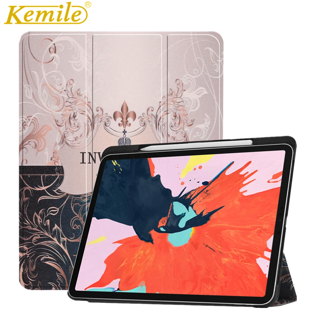 Case for new iPad Pro 12.9 3th case W Pencil Holder Ultra Slim Auto Sleep Wake stand Cover For iPad Pro 12.9 inch 2018 case
Case for new iPad Pro 12.9 3th case W Pencil Holder Ultra Slim Auto Sleep Wake stand Cover For iPad Pro 12.9 inch 2018 case