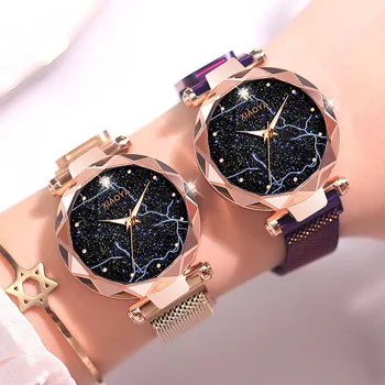 Women Luxury Brand Starry Sky Watch Creative Magnetic Waterproof Wristwatch Ladies Fashion Lighting Watches Clock reloj mujer
Women Luxury Brand Starry Sky Watch Creative Magnetic Waterproof Wristwatch Ladies Fashion Lighting Watches Clock reloj mujer