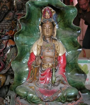 China wucai porcelain lotus Bodhisattva Kwan-Yin Guan Yin Bodhisattva statue 8.02
China wucai porcelain lotus Bodhisattva Kwan-Yin Guan Yin Bodhisattva statue 8.02