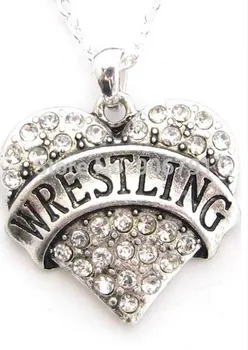 fashion 50pcs a lot rhodium plated Wrestling crystal heart sports pendant necklace(A100052)
fashion 50pcs a lot rhodium plated Wrestling crystal heart sports pendant necklace(A100052)