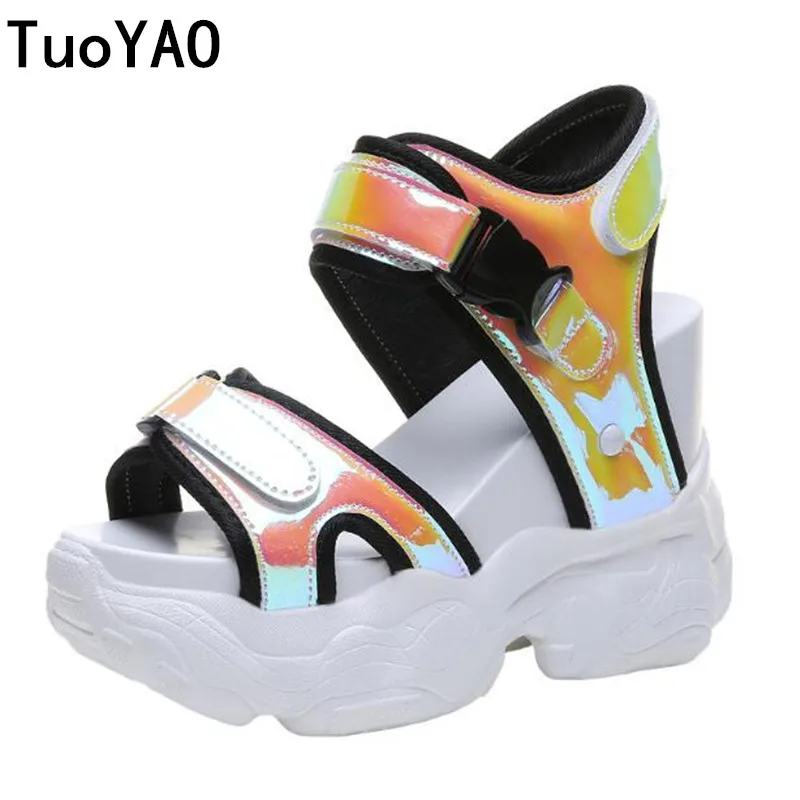 2019 Summer Women Sneakers Sandals Peep-toe Wedge Platform Shoes Woman 11.5CM Heels Thick Bottom Casual White Beach Flip Flop
2019 Summer Women Sneakers Sandals Peep-toe Wedge Platform Shoes Woman 11.5CM Heels Thick Bottom Casual White Beach Flip Flop