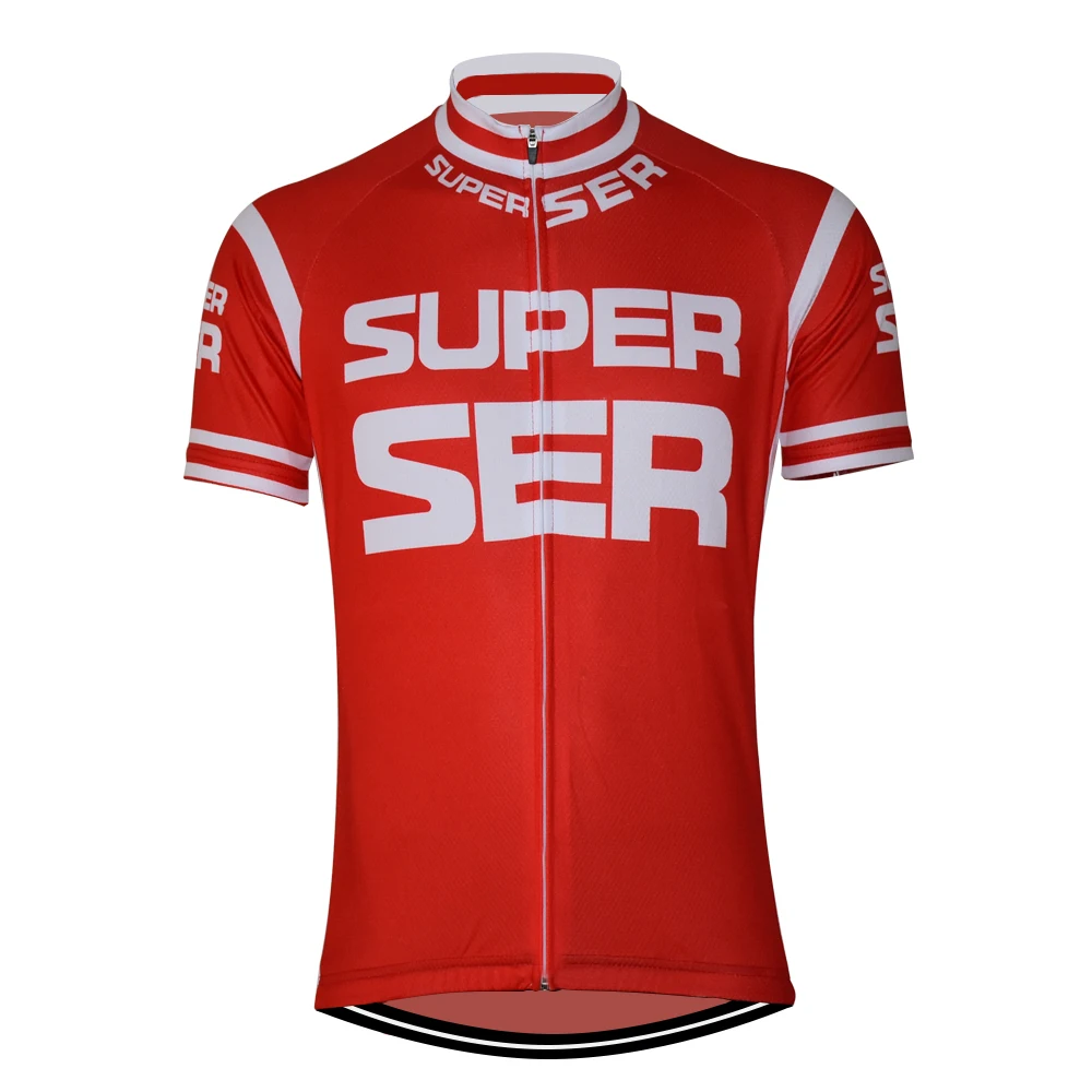 Spain classic jersey cycling top Short-Sleeve summer men red cycling jersey polyester retro super ser jersey cycling
Spain classic jersey cycling top Short-Sleeve summer men red cycling jersey polyester retro super ser jersey cycling