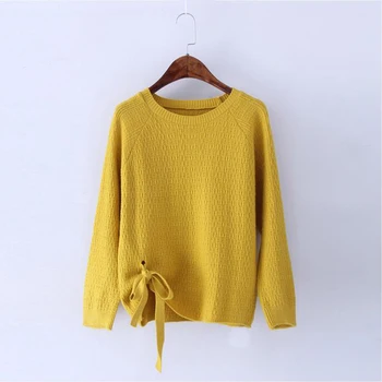 Rlyaeiz Korean Women Sweater 2018 Autumn Fashion Sweet Pure Color Lace Up Knitting Sweaters Female O-neck Knitted Pullovers
Rlyaeiz Korean Women Sweater 2018 Autumn Fashion Sweet Pure Color Lace Up Knitting Sweaters Female O-neck Knitted Pullovers