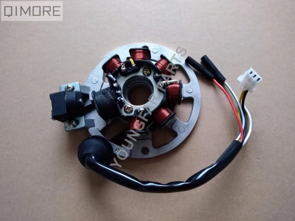 7 coil 5 wire AC Magneto Stator for Scooter JOG 90 4DM Vento ZIP Keeway Hurricane Focus F-act Matrix Flash ARN 50cc Stels SKIF
7 coil 5 wire AC Magneto Stator for Scooter JOG 90 4DM Vento ZIP Keeway Hurricane Focus F-act Matrix Flash ARN 50cc Stels SKIF